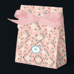 Caixinha De Lembrancinhas Elegante Flor Rosa<br><div class="desc">Conjunto de Caixa de Favor de Alimentos e Bebidas,  Rótulo de Garrafa de Água,  Conjunto de Rótulo de Garrafa de Água de Caixa de Favor Personalizado de Alimentos e Bebidas</div>