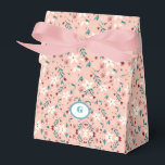 Caixinha De Lembrancinhas Elegante Floral Rosa<br><div class="desc">Caixa de Favor de Comida e Bebida, Conjunto de Etiquetas de Garrafa de Água, Caixa de Favor Personalizada de Comida e Bebida Conjunto de Etiquetas de Garrafa de Água</div>