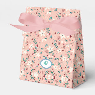 Caixinha De Lembrancinhas Elegante Floral Rosa