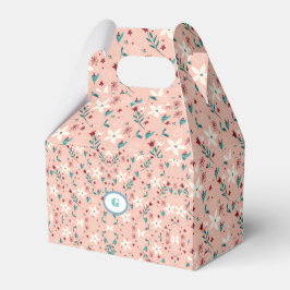 Caixinha De Lembrancinhas Elegante Floral Rosa