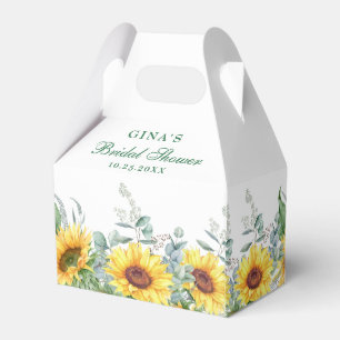 Caixinha De Lembrancinhas Elegante Girassóis Eucalyptus Chá de panela Flor