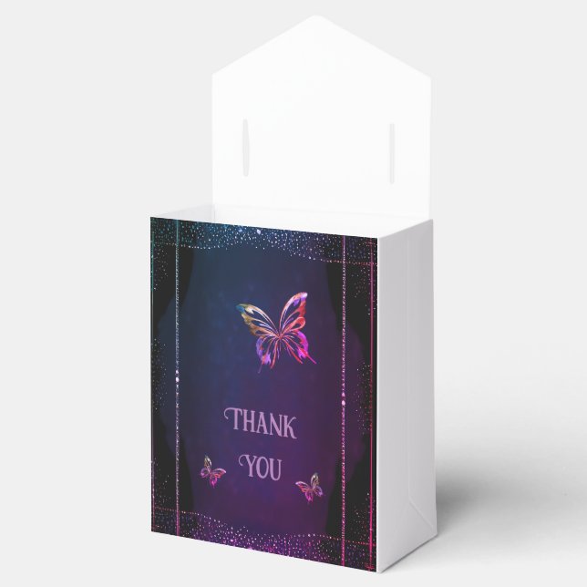 Caixinha De Lembrancinhas Elegante Mauve e Dourado Casamento (Aberto)