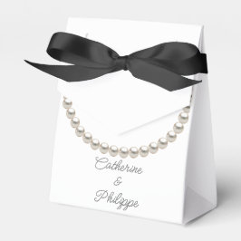 Caixinha De Lembrancinhas Elegante Pearl Wedding