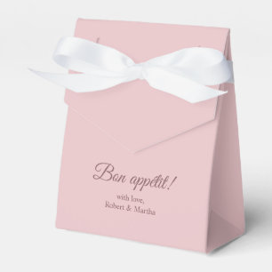 Caixinha De Lembrancinhas Elegante Pó Cor-de-rosa Apetite Bon Personalizado