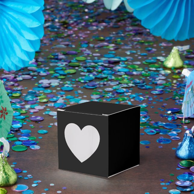 Caixinha De Lembrancinhas Elegante Preto Sólido (Festa)