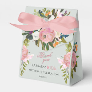 Caixinha De Lembrancinhas Elegantes Lembrancinhas Cor-de-Rosa Florais para o