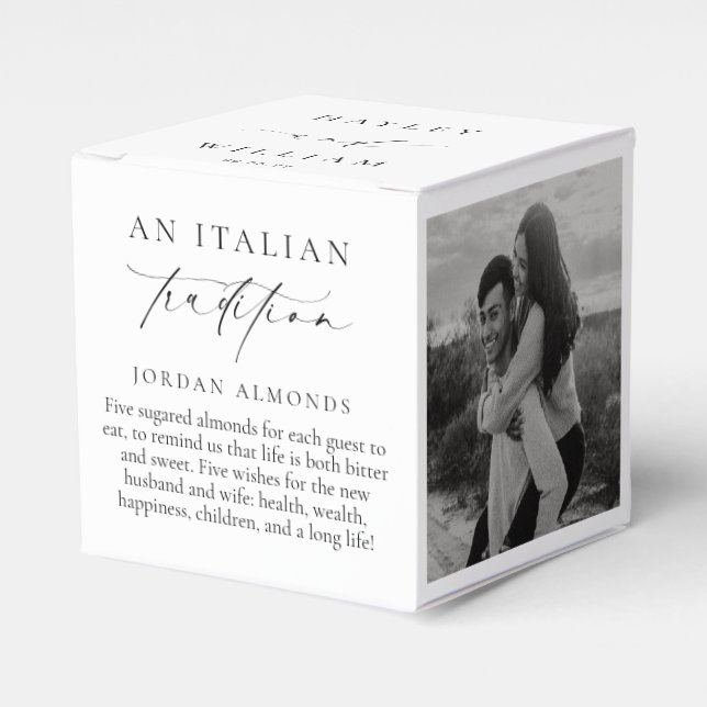 Caixinha De Lembrancinhas Ellesmere Uma Tradição Italiana 5 Amêndoas Sugared (Frente)