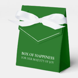 Caixinha De Lembrancinhas Emerald Green Box of Happiness for Her Majesty