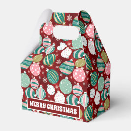 Caixinha De Lembrancinhas Enfeites de natal retrorreflectores da Vintage e f