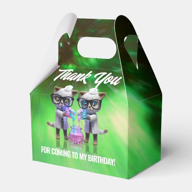 Caixinha De Lembrancinhas Engraçado Cientistas Gajos Purfect Birthday (Frente)