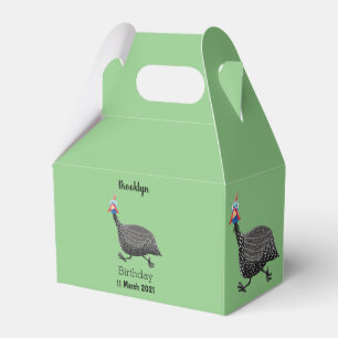 Caixinha De Lembrancinhas Engraçado desenho animado de aves Guineafowl
