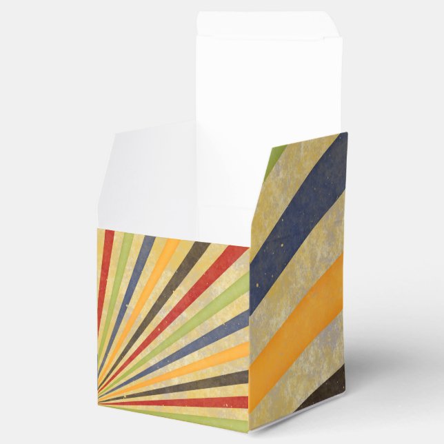 Caixinha De Lembrancinhas Engraçado Retro Grunge Rays + sua ideia (Aberto)