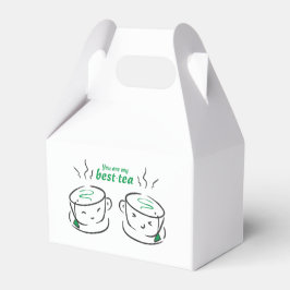 Caixinha De Lembrancinhas Engraçado Você é meu melhor chá, você é meu Bestie