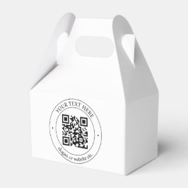 Caixinha De Lembrancinhas Envie Seu Próprio Código QR e Texto Personalizável