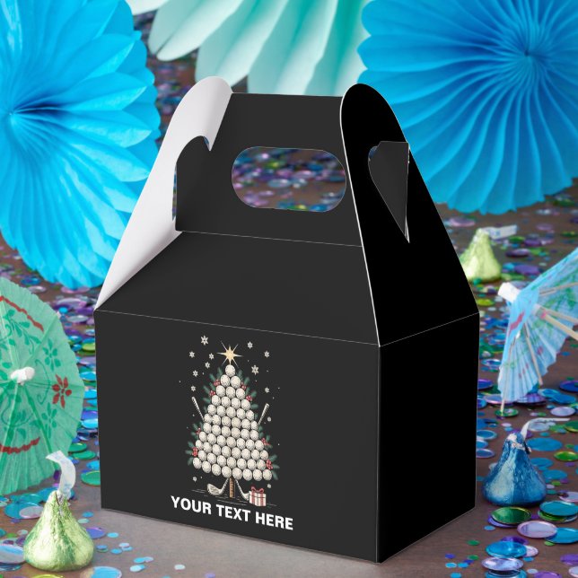 Caixinha De Lembrancinhas Equipamento de árvore de Natal de golfe personaliz (Festa)