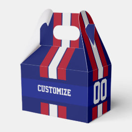 Caixinha De Lembrancinhas Equipe Americana De Futebol Coloriu Vermelho Branc