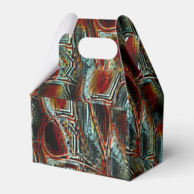 Caixinha De Lembrancinhas Escada esfregada em pílulas brutas, com pílulas de (Frente)