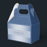 Caixinha De Lembrancinhas Escrita de monograma elegante editável | Azul<br><div class="desc">Totalmente personalizável e design de monograma elegante,  edite como desejar!</div>