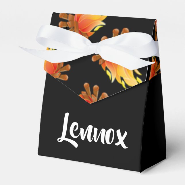 Caixinha De Lembrancinhas Espelhamento da madeira a preto (Frente)