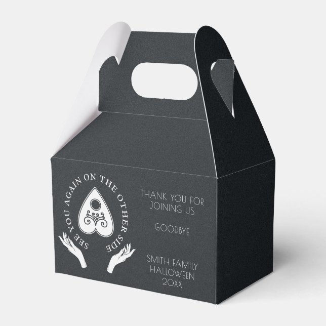 Caixinha De Lembrancinhas Espírito Conselho Preto Celestial e Branco Fav (Frente)