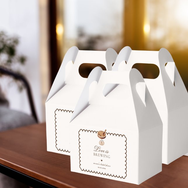 Caixinha De Lembrancinhas Espresso Martini Amor está Cozinhando Chá de Panel (Criador carregado)