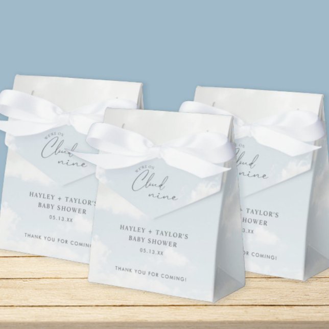 Caixinha De Lembrancinhas Estamos no Chá de fraldas Cloud 9 (Criador carregado)