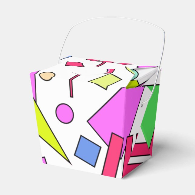 Caixinha De Lembrancinhas Estilo da Imagem Retroativa dos anos 80 e 90 (Frente)