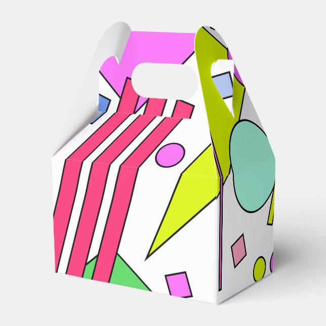 Caixinha De Lembrancinhas Estilo da Imagem Retroativa dos anos 80 e 90 (Frente)