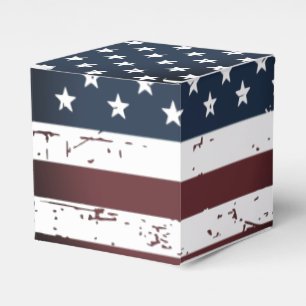 Caixinha De Lembrancinhas Estrelas E Stripes Militares De Bandeira Americana