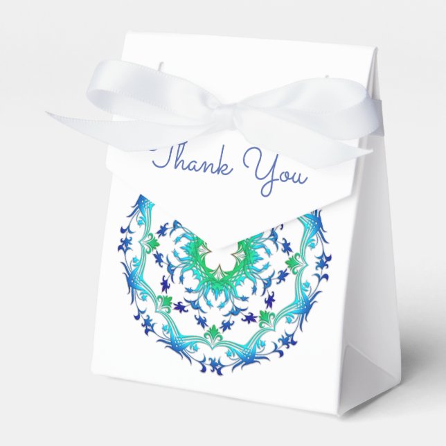 Caixinha De Lembrancinhas Etnia Floral Mandala. (Frente)