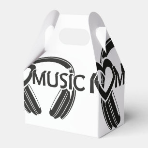 Caixinha De Lembrancinhas Eu amo fones de ouvido da música