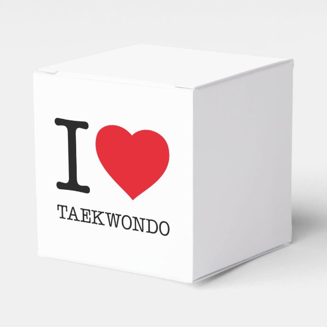 CAIXINHA DE LEMBRANCINHAS EU AMO TAEKWONDO (Frente)