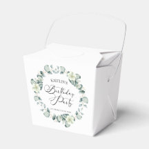 Eucalipto Verde Deixa Festa de aniversário Botânic