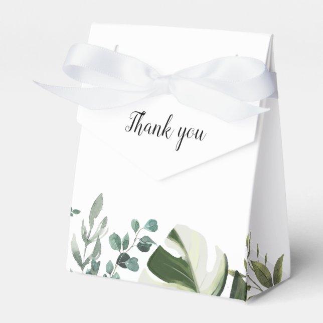 Caixinha De Lembrancinhas Eucalyptus Botânico LIFY Deixa Casamento (Frente)