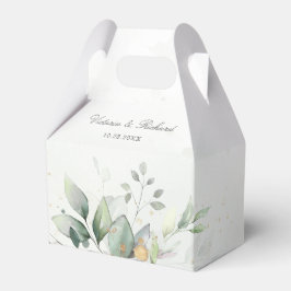 Caixinha De Lembrancinhas Eucalyptus Greenere Dourado Deixa Obrigado