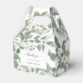 Caixinha De Lembrancinhas Eucalyptus Greenery Glossomas de Goma Dólar