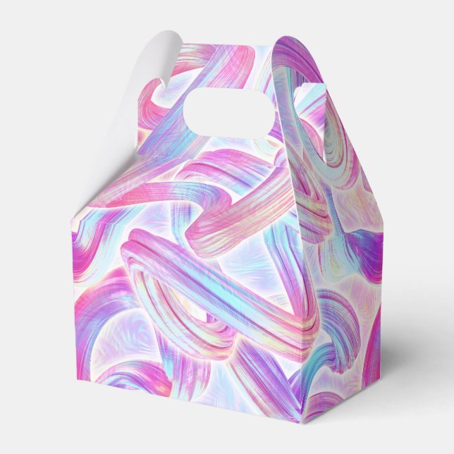 Caixinha De Lembrancinhas eurobeat holorave - rosa e azul: (Frente)