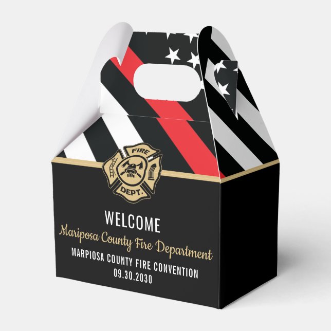 Caixinha De Lembrancinhas Evento da Convenção do Bombeiro Bombeiro (Frente)