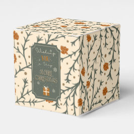 Caixinha De Lembrancinhas Evergreen Kisses Under the Mistletoe Gift Box