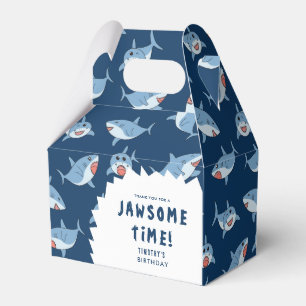 Caixinha De Lembrancinhas Excelente-branco-tubarão-branco-Festa de aniversár