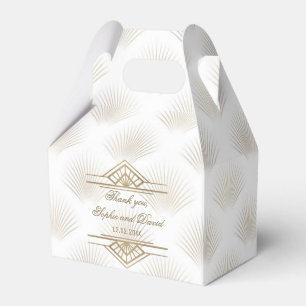 Caixinha De Lembrancinhas Excelente Dourado charmoso Gatsby Art Deco 1920 Ca