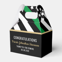 Caixinha De Lembrancinhas Exército de Bandeira da Linha Verde Fino para Form