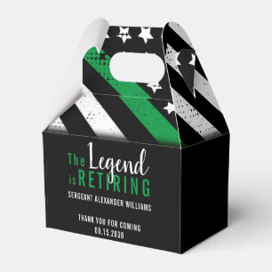 Caixinha De Lembrancinhas Exército de Bandeira da Linha Verde Magra