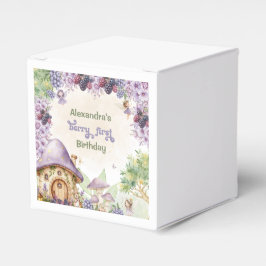 Caixinha De Lembrancinhas Fada Roxa Primeiro Berry Primeiro Aniversário