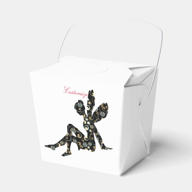 Caixinha De Lembrancinhas Fada Silhouette Thunder_Cove (Frente)