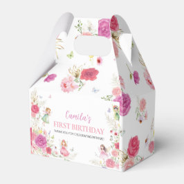 Caixinha De Lembrancinhas Fairy Floral First Birthday Favbox