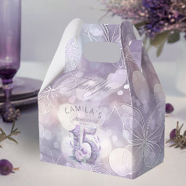 Caixinha De Lembrancinhas Fairytale Garden Quinceanera Lavanda/Lilac ID1030