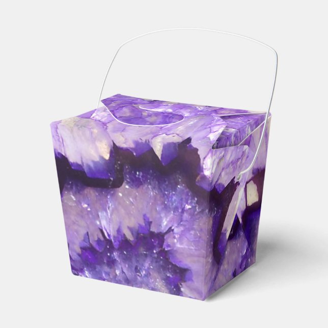 Caixinha De Lembrancinhas Falln Purple Agate Geode (Frente)