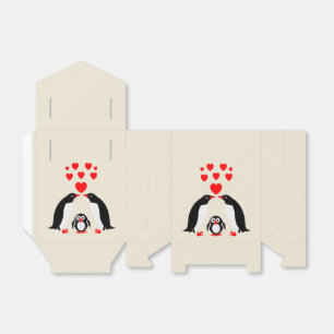 Caixinha De Lembrancinhas Família dos pinguins
