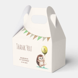 Caixinha De Lembrancinhas Fantasy Cute Happy Hedgehog Balloon Aniversário